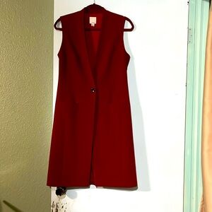 Long blazer vest
